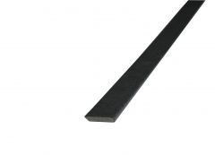 Aqua plakplint zwart 4x24mm/2,4m