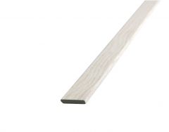 Aqua plakplint eiken wit 4x24mm/2,4m