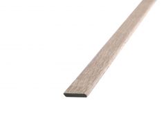 Aqua plakplint eiken vernist wit 4x24mm/2,4m