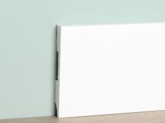 Waterproof skirting board straight white 15x120mm 2,4m