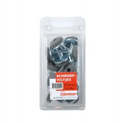 Mac lean screw felts metal 24mm 16pcs