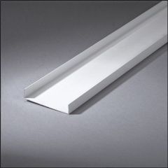 U-profile white 80mm/2,6m
