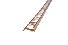 Tegelprofiel recht metaal koper 8mm/2,7m