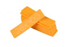 Glass spacers 4mm 10pcs (100x26x4mm yellow)