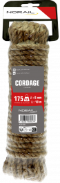 Rope jute natural 6 mm 10 mtr