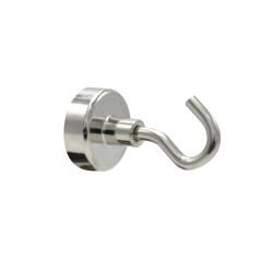 Magneethaakjes neodymium zilver 6st Ø20mm