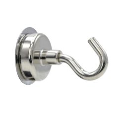 Magneethaakjes neodymium zilver 4st Ø 25mm + zelfkl. schijf