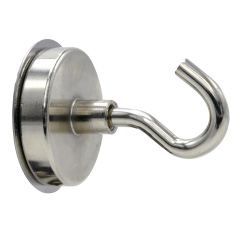 Magneethaakjes neodymium zilver 2st Ø 36mm + zelfkl. schijf