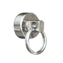 Magneeet draaibare ringhaken neodymium zilver 4 st Ø25mm