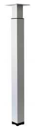 Meubelpoot vierkant verstelbaar wit 70-110 cm