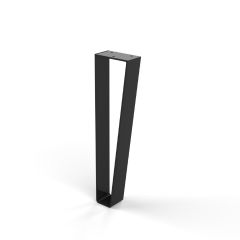 Meubelpoot staal zwart 40cm