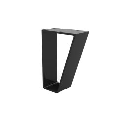 Meubelpoot staal zwart 15cm
