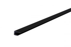 Comp. paneel Afwerkingsprofiel zwart 1220x6x3mm