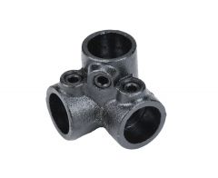 Pièce de raccord NOIRE Ø28mm angle (3 tubes)