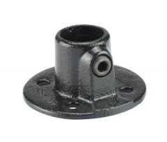 Pièce de connexion NOIRE Ø42mm plaque de base ronde