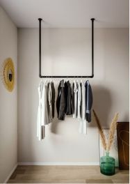 Ceiling rack for clothes buis & koppel set