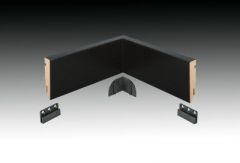 Plinthk ZWART Robuust binn 18x75mm