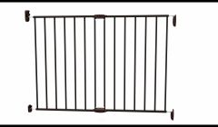 Screw fence metal black 62-102cm