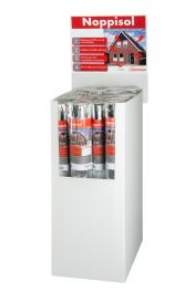 Promobox Noppisol 0,6x6m + showbord NL/FR