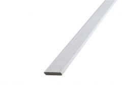 Plastic plinth white grain 4x24mm/2,4m
