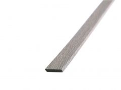 Plastic plinth grey oak 4x24mm/2,4m