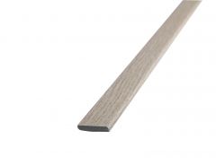 Plastic plinth light oak 4x24mm/2,4m